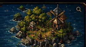Small pixel island settlement
